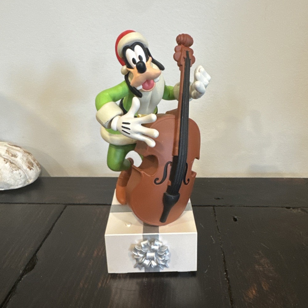 Hallmark Disney Wireless Band Goofy Cello Music & Motion Tested Works